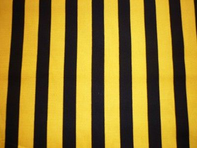 FQ YELLOW AND BLACK STRIPE FABRIC  