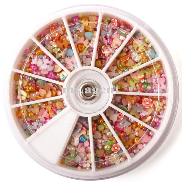 1200pcs mix shaped nail art rhinestones decoration C335  