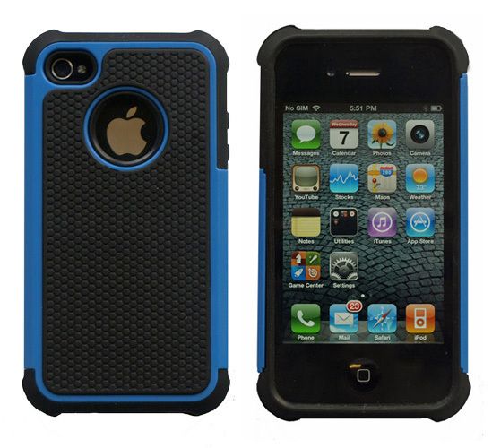   Executive Armor iPhone 4G 4S High Impact Combo Hard Soft Case Gel