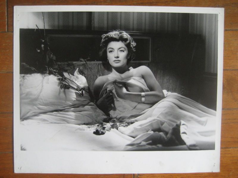 Capucine RARE SEXY IN BED PHOTOGRAPH 1957  