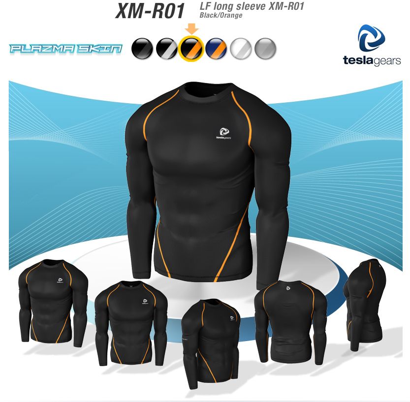 SKIN COMPRESSION SPORTSWEAR BASE LAYER SHIRTS B/O  