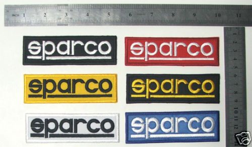 Sparco Bucket Seat Overall Suit Car Racing Patch Badge  