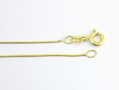 Sleek 10K Yellow Gold Solid Snake Chain.65mm wide 20  