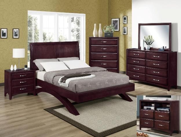 QUEEN PLATFORM STYLE BED SLATS INCLUDED QUEEN BED ONLY NICE LOOK 