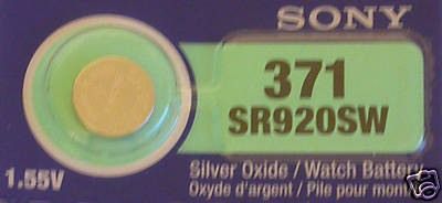 GENUINE SONY 371 SR920SW WATCH BATTERY   UK FREEPOST £1.89