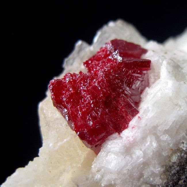 Gem Cinnabar Large Crystal on Dolomite AZ041  