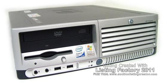 HP COMPAQ dc7700 sff Core2Duo 80GB HARDDRIVE 2GB RAM DVD Room Wifi 