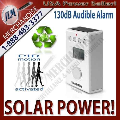   Motion Activated Detection 130dB Audio Audible Security Alarm System