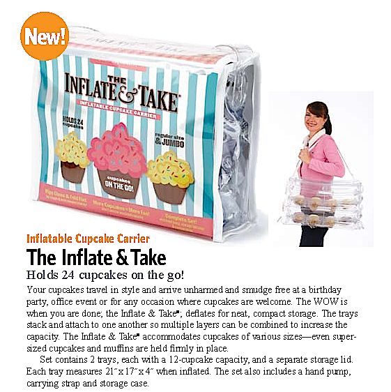 Silvermark Inflate and Take Cupcake Carrier NEW  