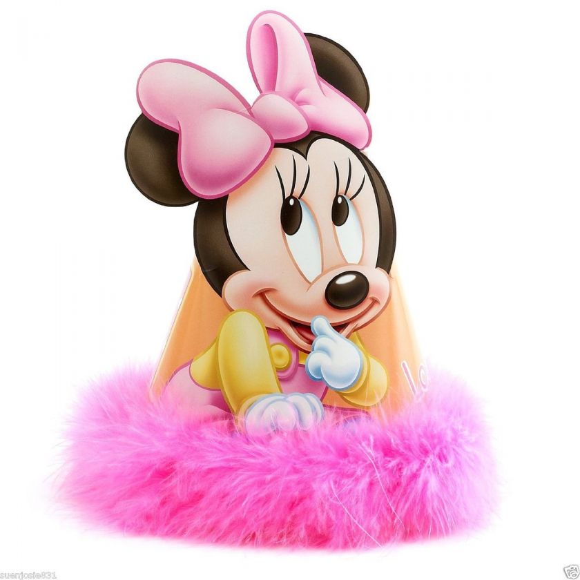 Minnie Mouse 1st Guest of Honor Birthday Hat  
