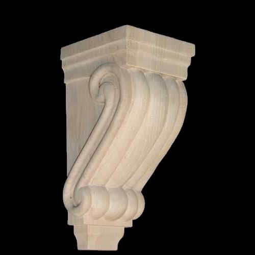 Wood Corbel Bar Bracket Support Rubberwood CVB 10 RW  