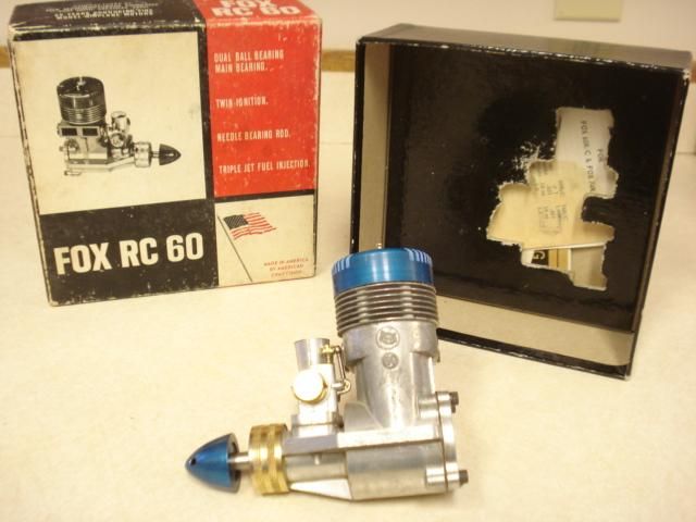 FOX .60 2 CYCLE R/C MODEL AIRPLANE ENGINE ** unrun **  