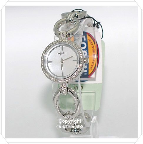 FOSSIL WOMENS PEARLY DAIL STEEL WATCH ES2843  