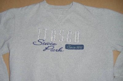 ITASCA state PARK sweater SWEATSHIRT medium M minnesota  