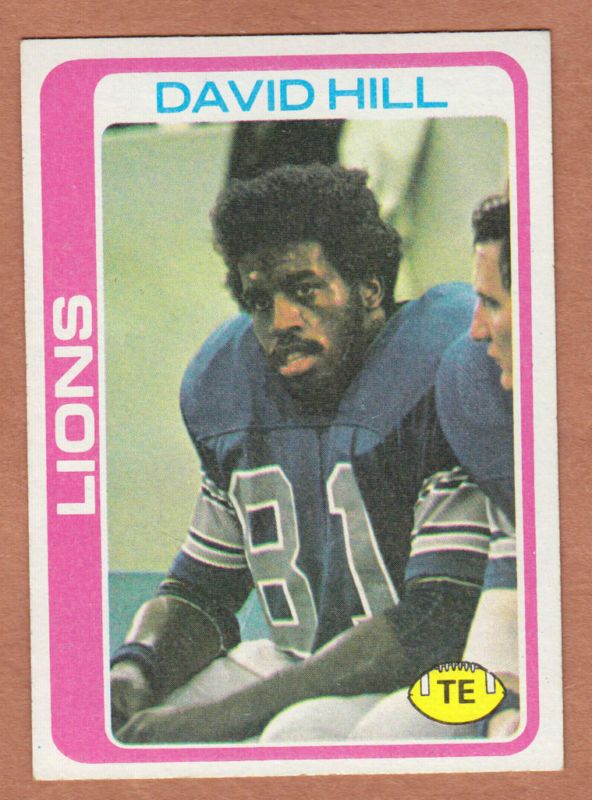 1978 Topps Football #26 DAVID HILL RC Lions EXMT  