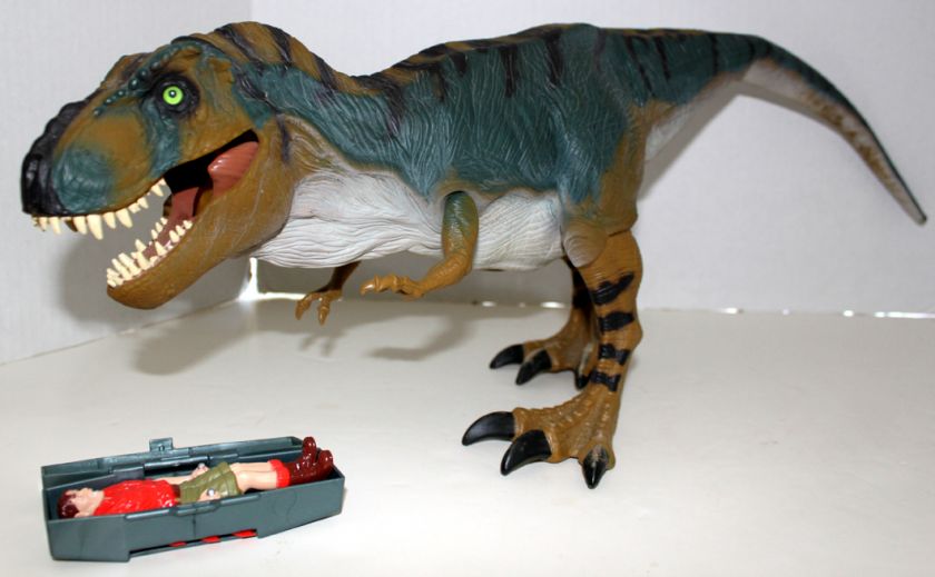 JURASSIC PARK BULL T REX JP28 LOST WORLD KENNER 1997 ELECTRONIC W/BOX 