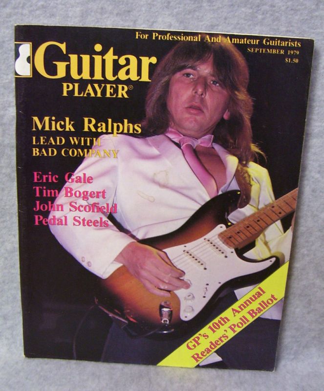 GUITAR PLAYER MAGAZINE   SEPTEMBER 1979 (MICK RALPHS)  