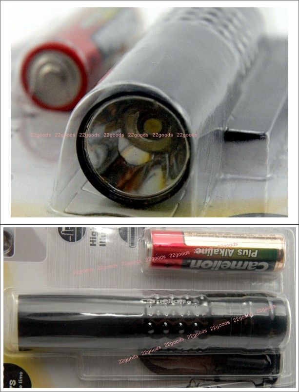 Pocket Flash Light 1 LED AA battery easy to use small mini  