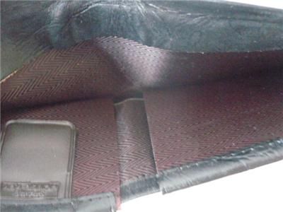 Vintage Mens Black Leather Wallet Billfold Tex Tan New in Original 