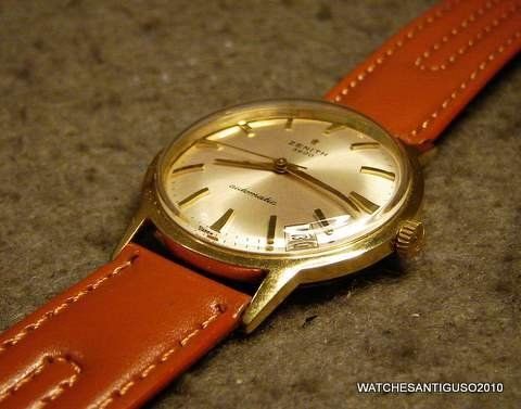   18K SOLID GOLD AUTOMATIC WATCH MENS cal 2532 PERF WORK NICE  