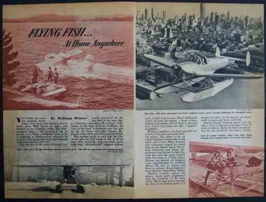   1947 pictorial Republic Edo Piper Luscombe Seabee Cessana +  