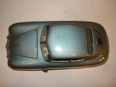 JNF (Germany) Porsche 356 Cp 119 Metallic Silver Blue Tinplate/Wind 