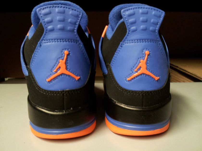   Youth Air Jordan 4 Retro 2012 Shot Cavs Knicks Orange Royal QS  