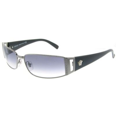 NEW Versace VE 2021 Sunglasses VE2021 Gunmetal 100111  