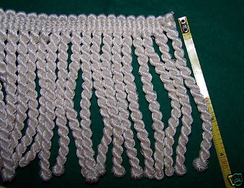 IVORY BULLION FRINGE LUXURY FURNITURE FABRIC TRIM  