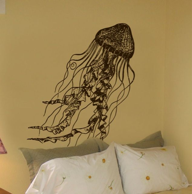 Vinyl Wall Decal Sticker JellyFish Deep Sea Ocean  