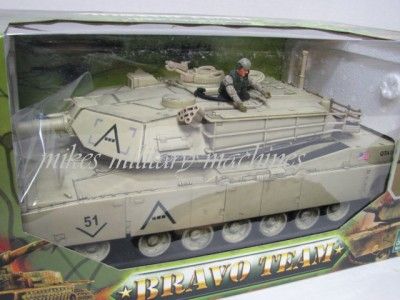 BRAVO TEAM ULTIMATE BBI 1/18th M1 M1A1 ABRAMS DESERT ARMY USMC TANK 