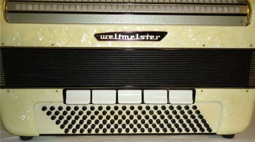 Rare Beautiful German ACCORDION WELTMEISTER 120 bass  