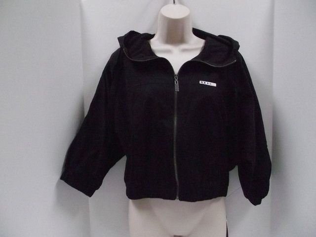 NEW Juniors ROXY Black Cropped Hoodie Jacket Sparks NWT $69.50  