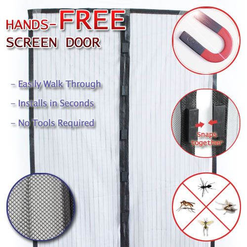    Free Screen mesh Door Fresh Air In Bugs Out GREAT FOR Pets  