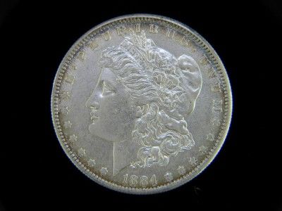 1884 S $1 Morgan Dollar AU/BU /B 680  