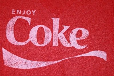 COCA COLA Enjoy Coke Red Vintage Style Tee T Shirt  