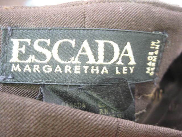 ESCADA Brown Pants Slacks Sz 38  