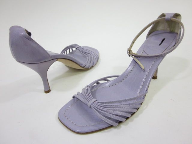 CREW Lilac Open Toe Heel Sandals Shoes Sz 8  