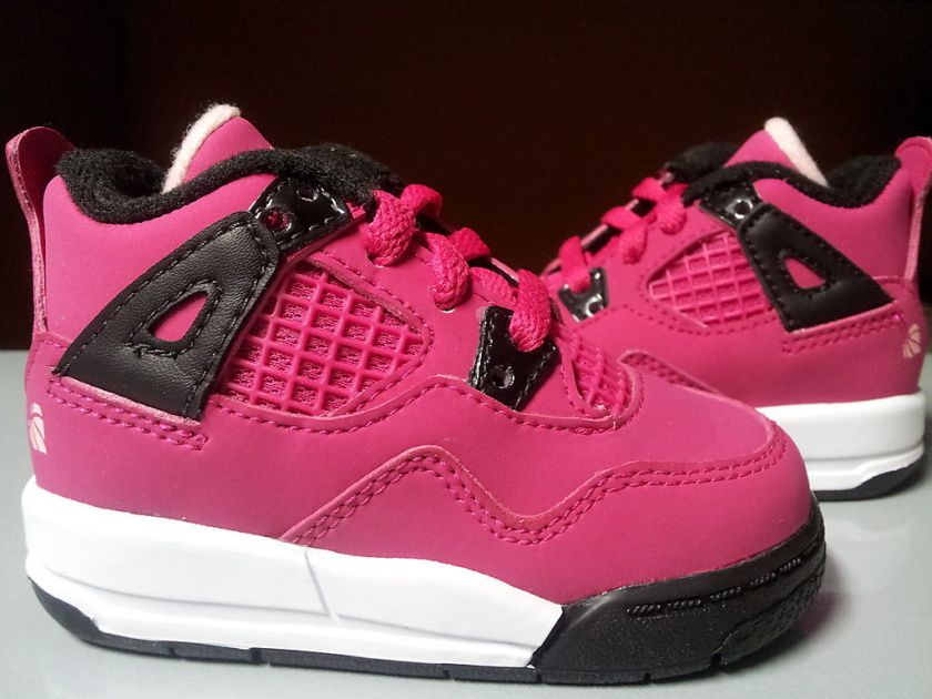 308500 601] Baby Infant Jordan 4 Retro Voltage Cherry Nubuck Toddlers 