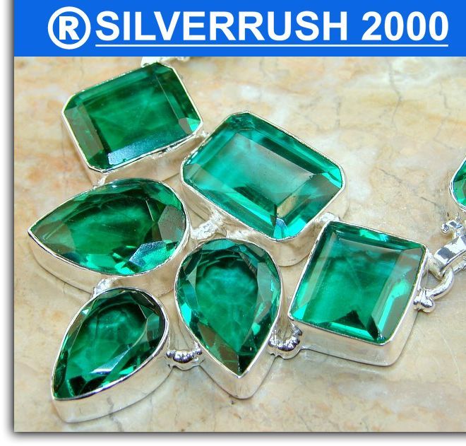 CHROME QUARTZ .925 SILVER NECKLACE,SILVERRUSH2000;283  