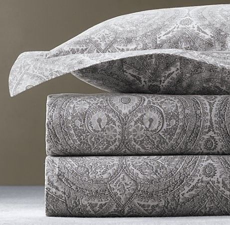 Restoration Hardware Cypress Paisley Goldenrod K Sham  