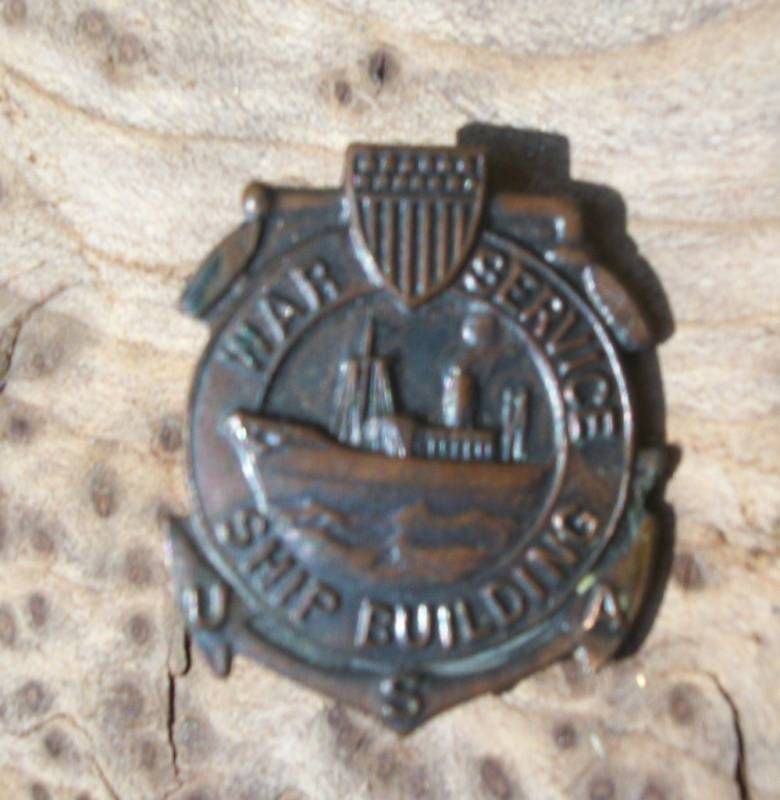 WWI War Service Ship Building USA Pin  