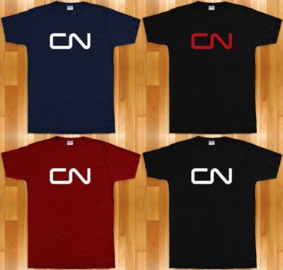 CN RAIL Logo T shirt   Canadian National   New   S 4XL  