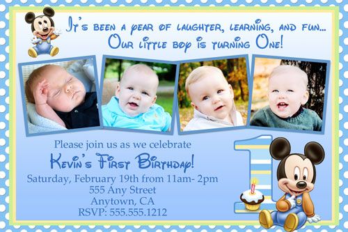   Photo Birthday Party Invitations & FREE Thank You Card  JPEG  