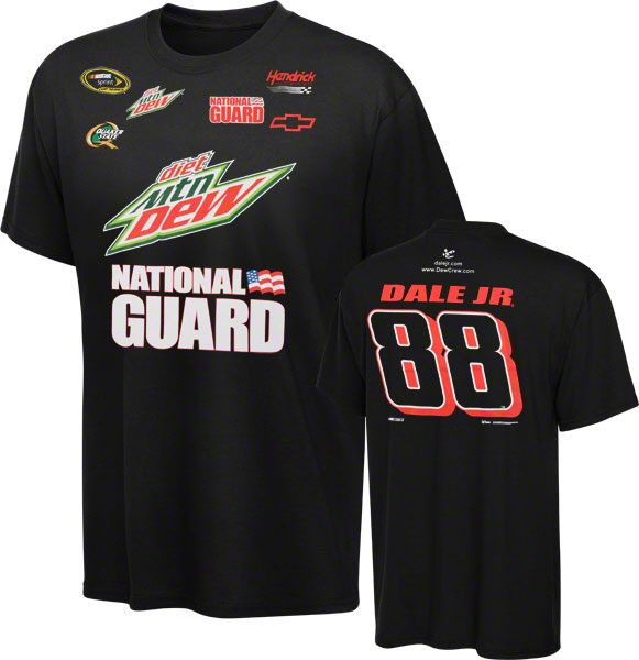 Dale Earnhardt Jr. #88 Diet Mountain Dew/National Guard Uniform T 