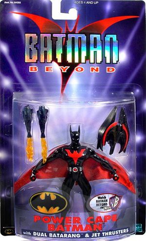 BATMAN BEYOND POWER CAPE BLACK BATMAN 6 ACTION FIGURE  