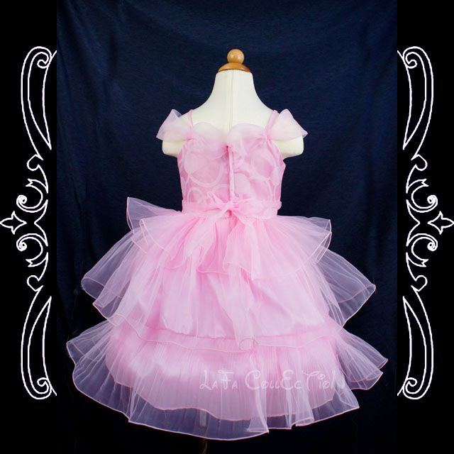   Princess Wedding Pageant Party Dresses NEW Pink 2,3,4,5,6 years  