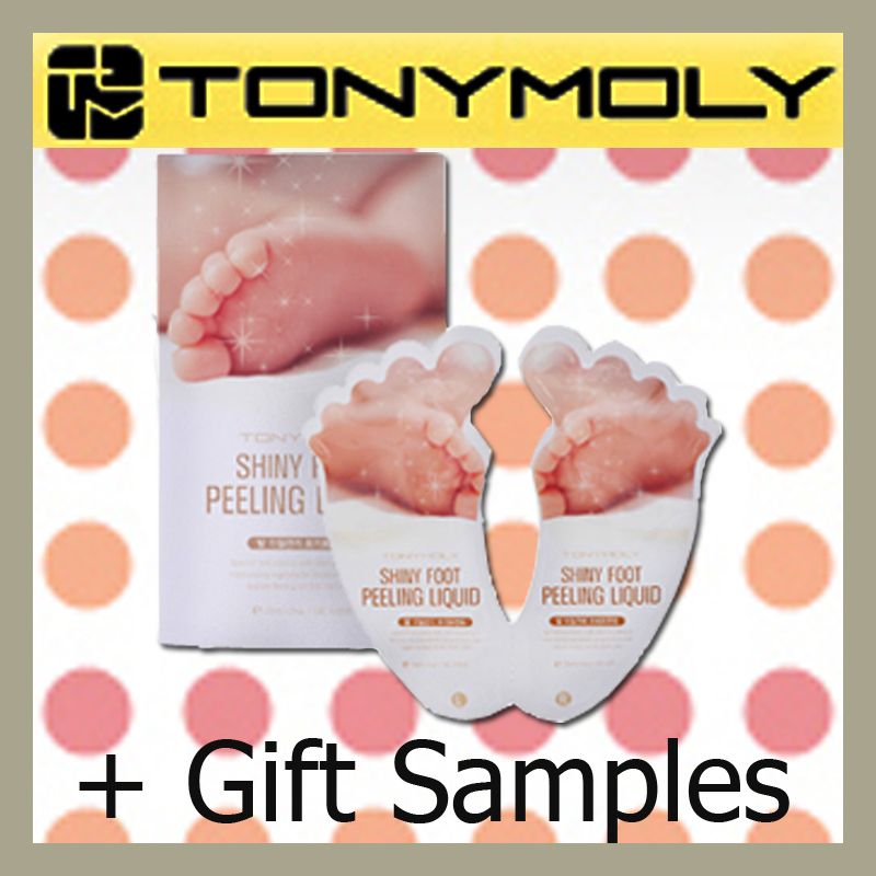 Tony Moly Shiny Foot Peeling Liquid 20ml*2ea + Gift Sample  