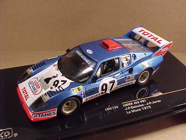 Ixo 1/43 Diecast Ligier JS2 (Maserati), 1975 LeMans, Ligier Gitanes 