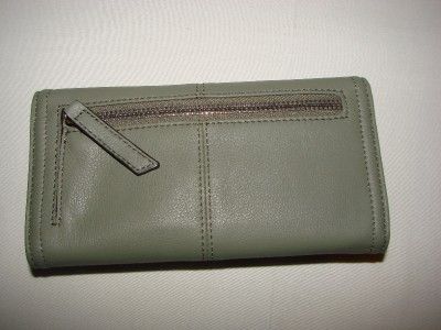 Makowsky Nassau Flap Clutch SLG Wallet Color Asphalt   New With 